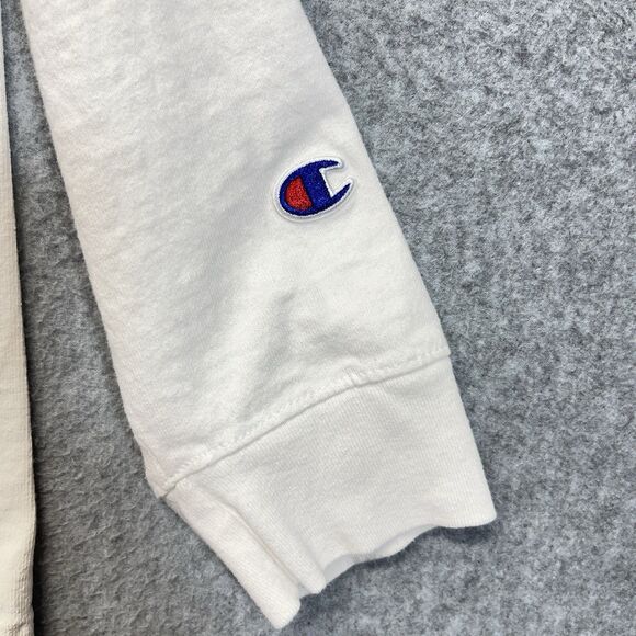 Champion Retro Graphic T-Shirt Men’s M White Multi-Color Long-Sleeve - Picture 6 of 11